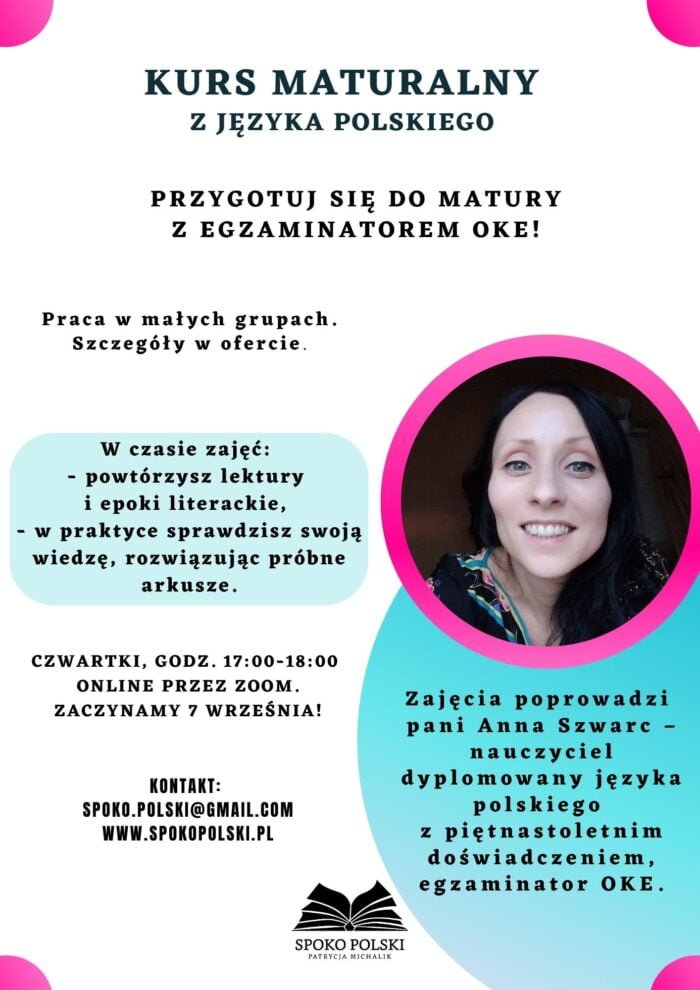 Kurs przygotowujący do matury z języka polskiego