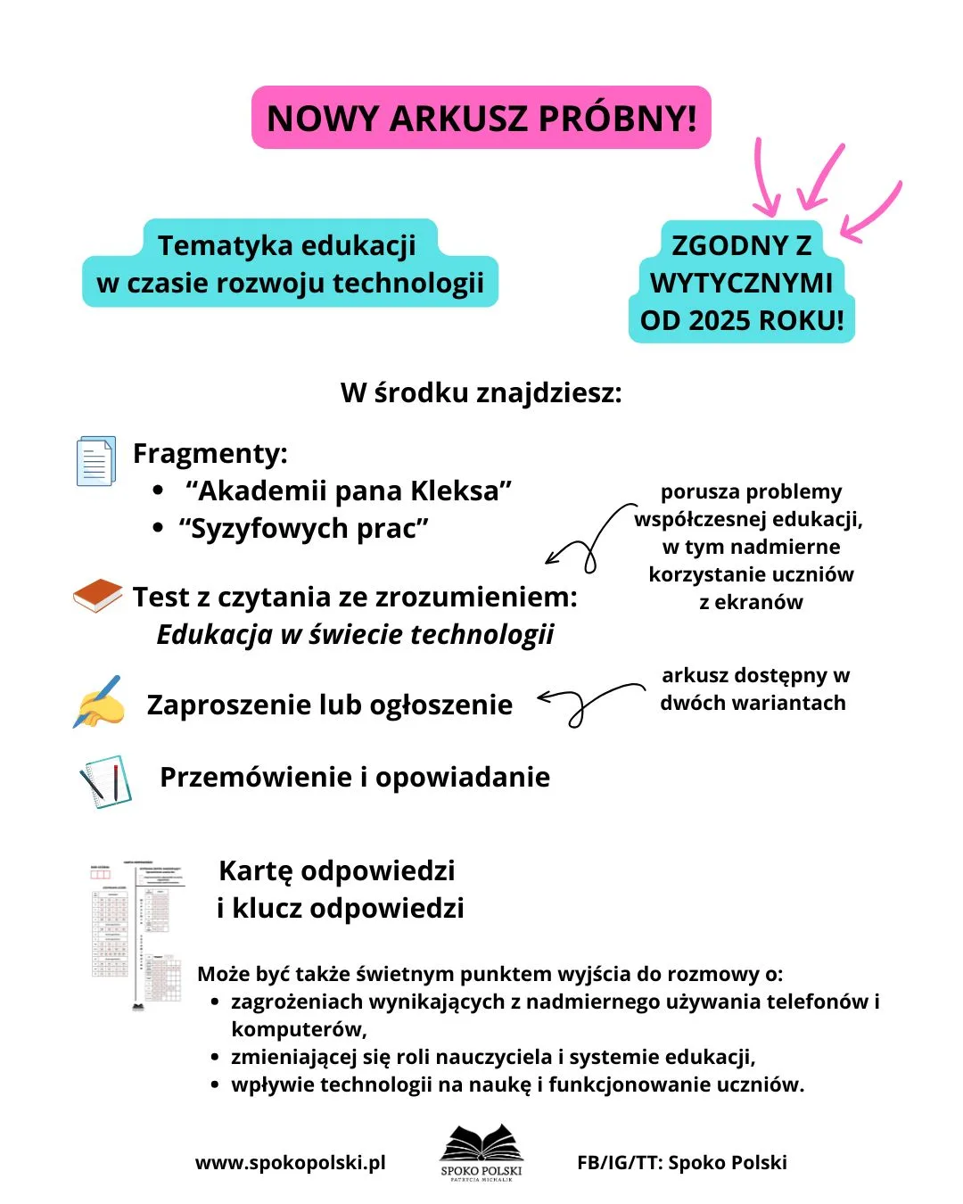 Arkusz E8 – Akademia pana Kleksa i Syzyfowe prace