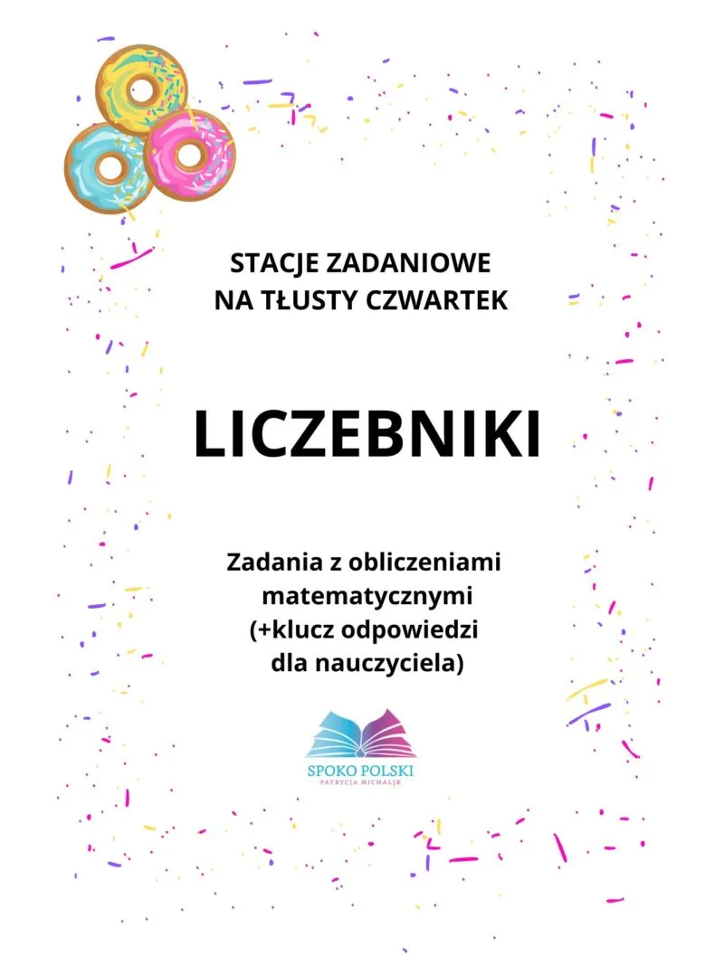 Liczebnik - stacje zadaniowe na tłusty czwartek