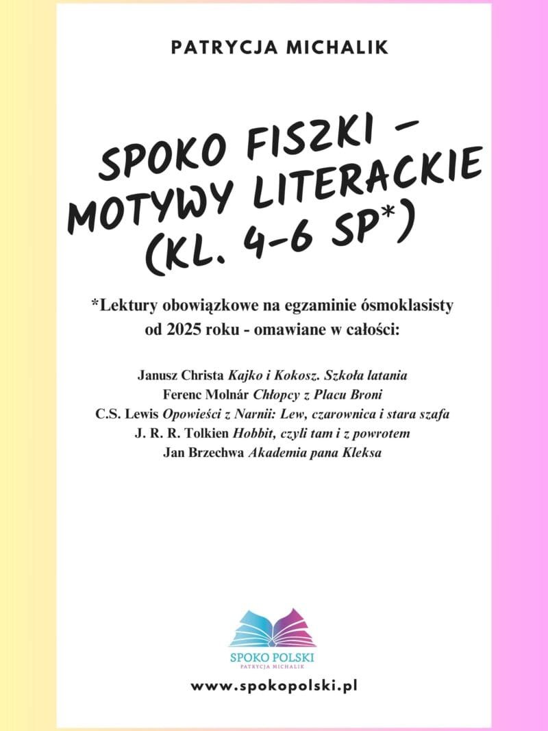 Spoko fiszki - motywy 4-6