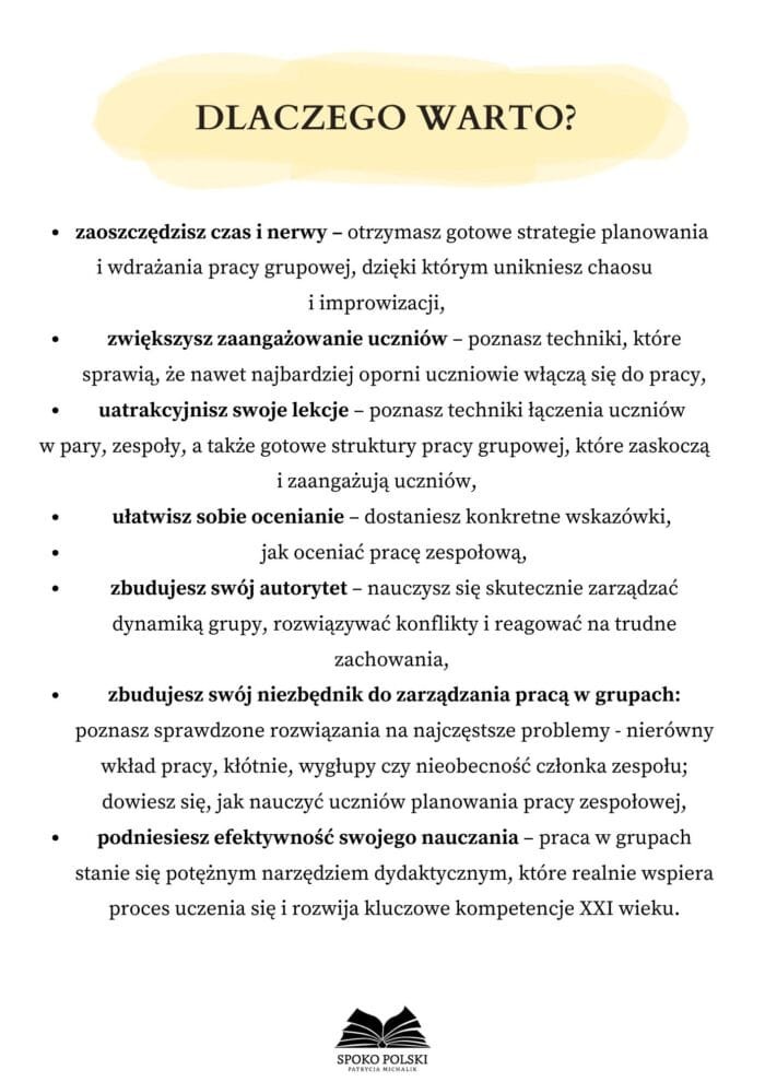 Kurs dla nauczycieli z pracy grupowej 3